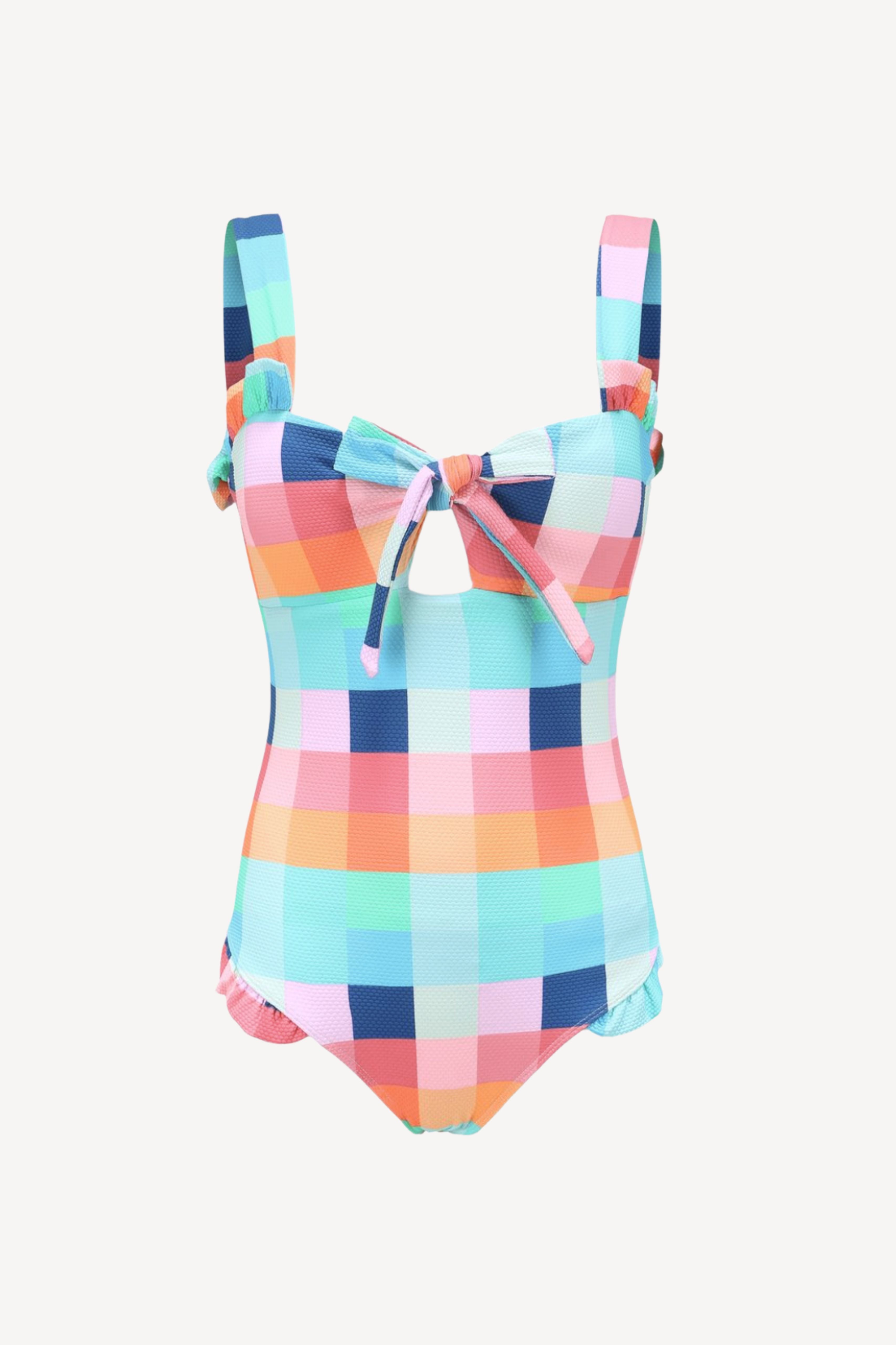 Maldives Swimsuit in Tropical Check