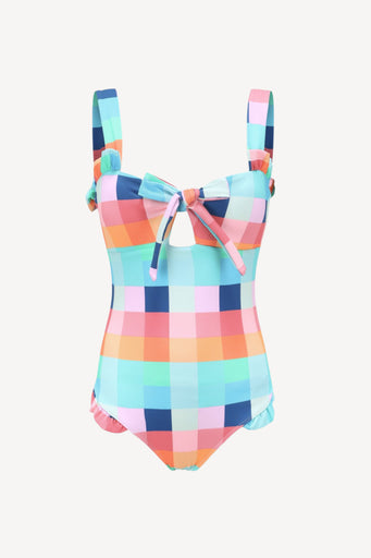 Maldives Swimsuit in Tropical Check