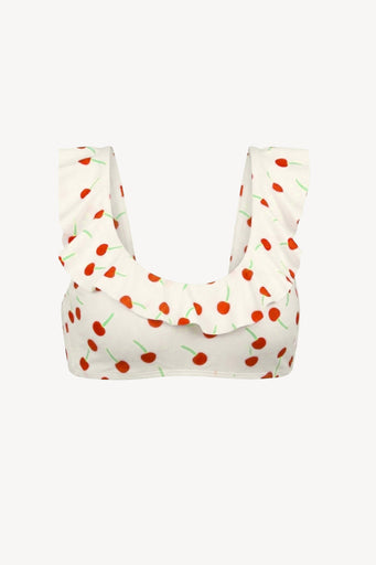 Positano Bikini Top in Cherry Bomb