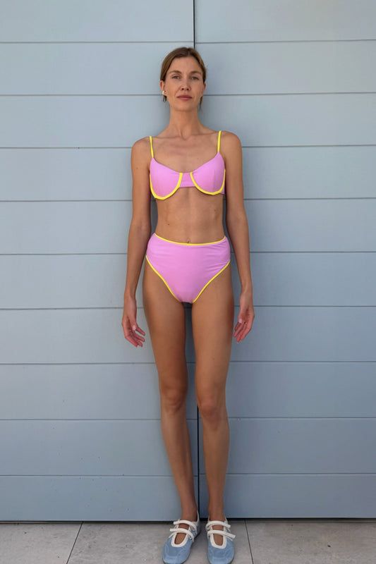 Bralette Bikini top in Sakura Sunshine