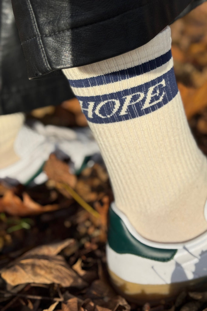 PAPER x Four Seasons HOPE Socks in Navy