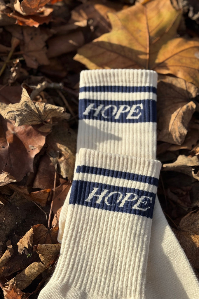 PAPER x Four Seasons HOPE Socks in Navy